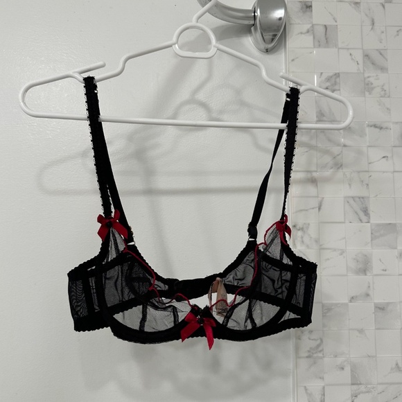 Agent Provocateur Lorna Bra Red Black 32C - Picture 6 of 9